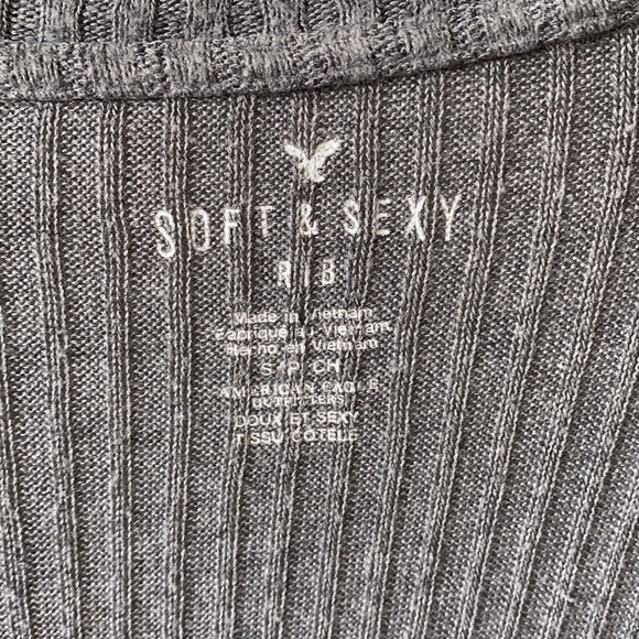 Grey Ribbed Light Sweater - Picture 3 of 3